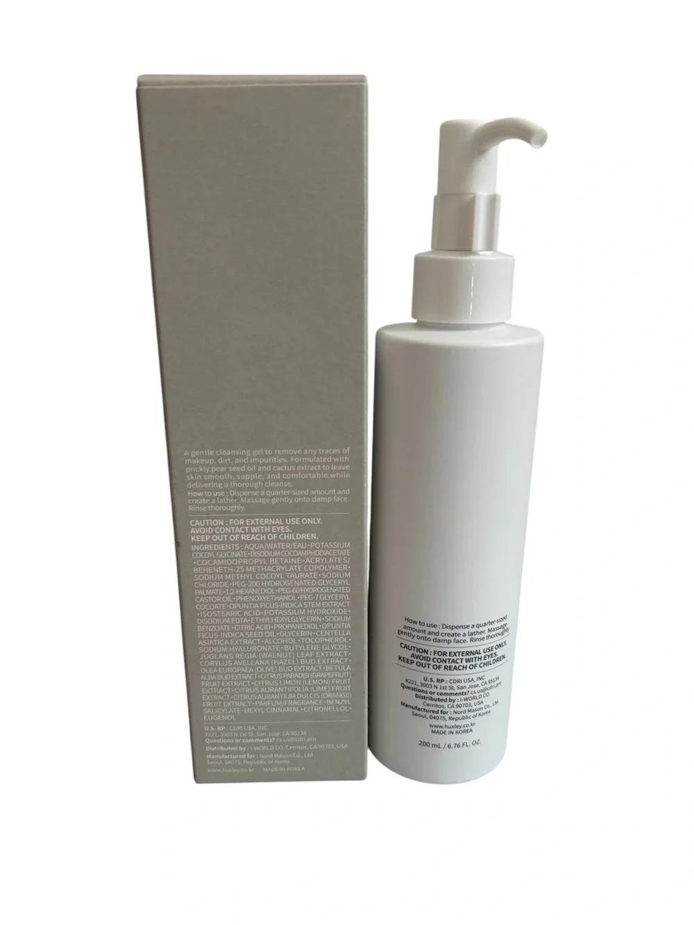 NIB Huxley Secret of Sahara Cleansing Gel Be Clean Be Moist 200ml / 6.76 fl.oz.